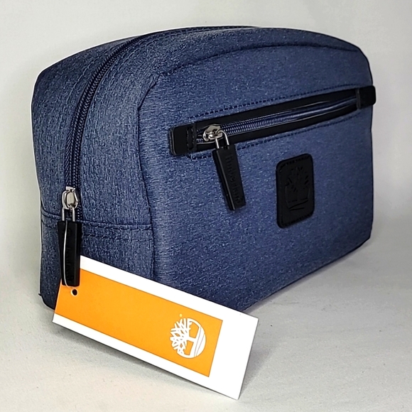💰NWT! TIMBERLAND ▪︎ MEN'S TOILETRY/TRAVEL BAG ▪︎ BLUE - Picture 4 of 10
